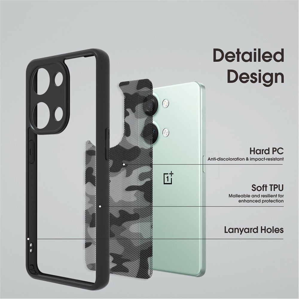 IBMRS TPU+PC mobilskal för OnePlus Nord 3 5G / Ace 2V Fodral Stötsäkert mobilskal