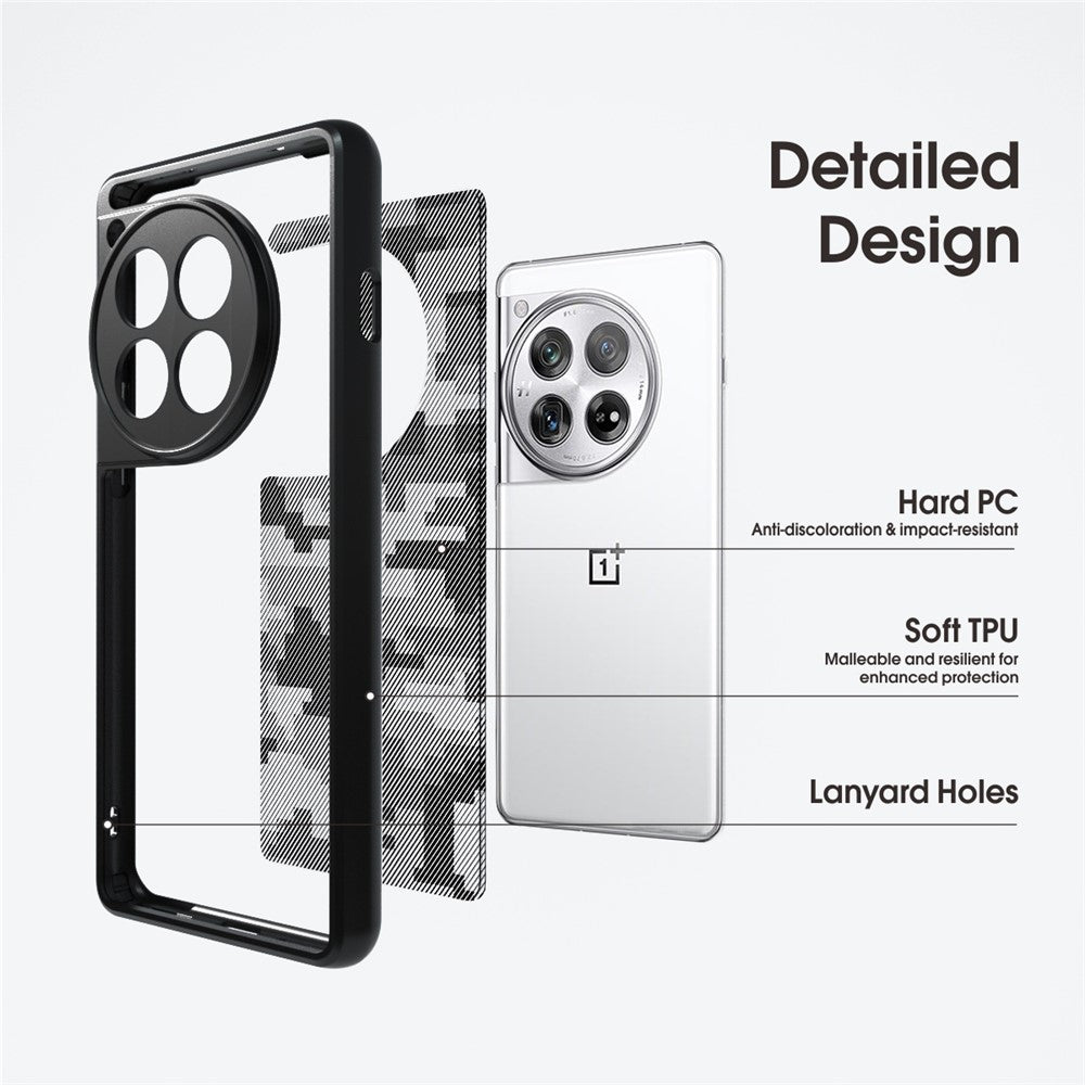 IBMRS Phone Cover for OnePlus 12 5G Cases Shockproof TPU+PC Phone Shell