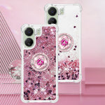 For Xiaomi Redmi 13C 4G / 13C 5G / 13R 5G / Poco M6 5G / Poco C65 4G TPU Case Kickstand Quicksand Phone Cover