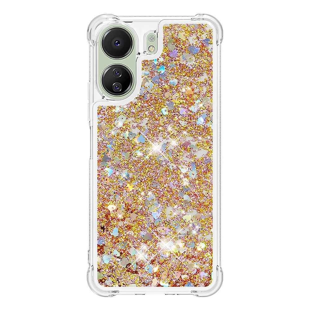 For Xiaomi Redmi 13C 4G / 13C 5G / 13R 5G / Poco M6 5G / Poco C65 4G TPU Case Glitter Quicksand Shockproof Phone Back Cover