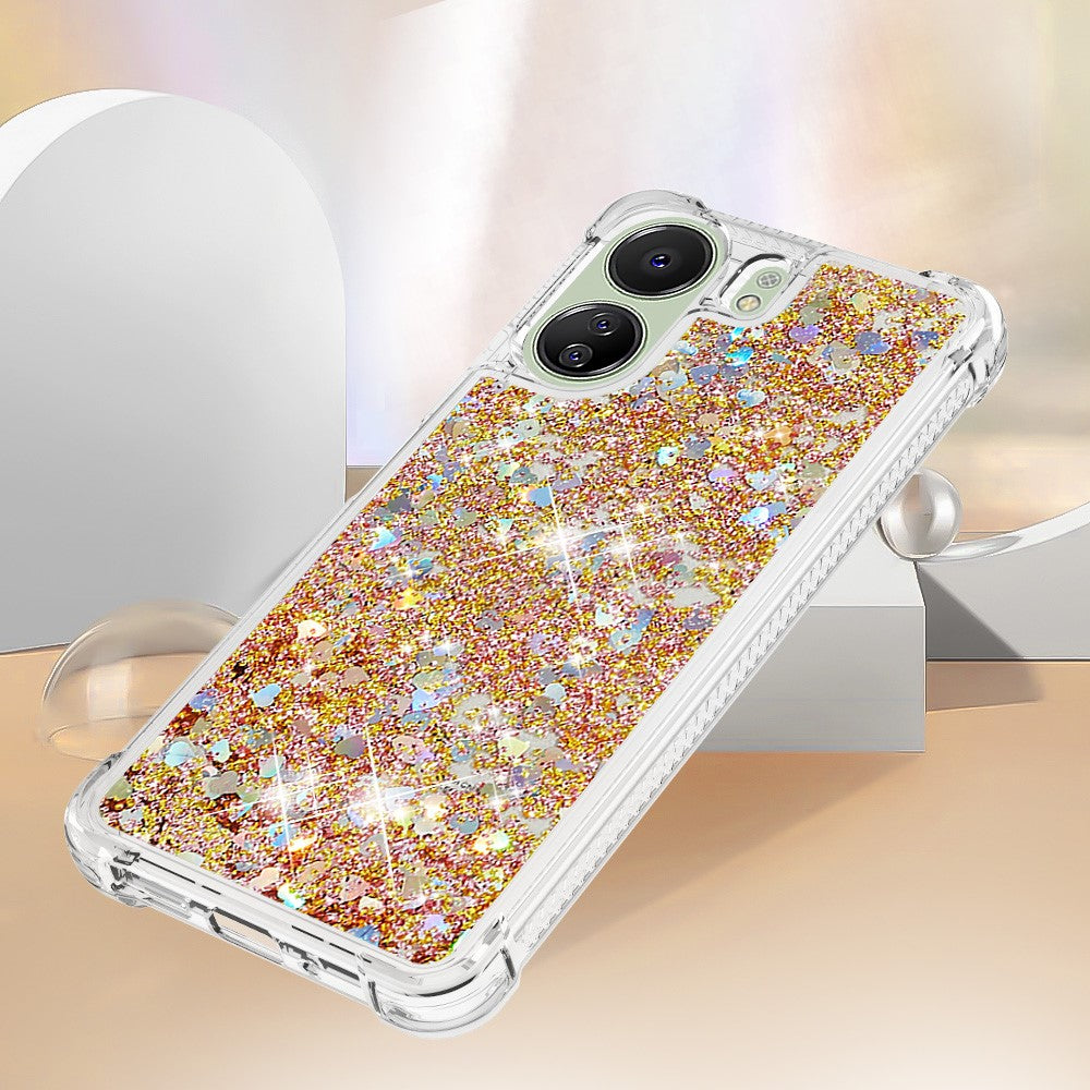 For Xiaomi Redmi 13C 4G / 13C 5G / 13R 5G / Poco M6 5G / Poco C65 4G TPU Case Glitter Quicksand Shockproof Phone Back Cover