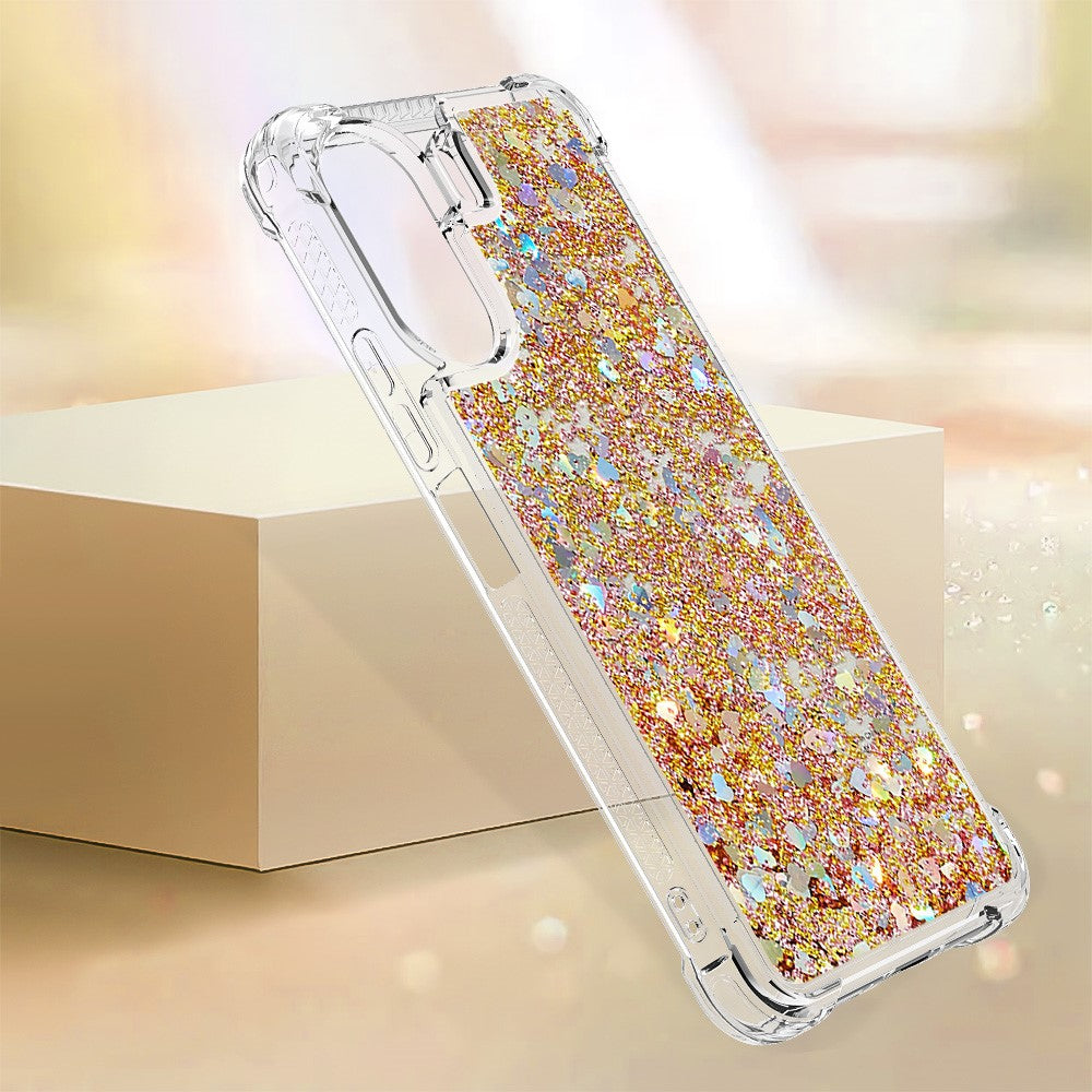 For Xiaomi Redmi 13C 4G / 13C 5G / 13R 5G / Poco M6 5G / Poco C65 4G TPU Case Glitter Quicksand Shockproof Phone Back Cover
