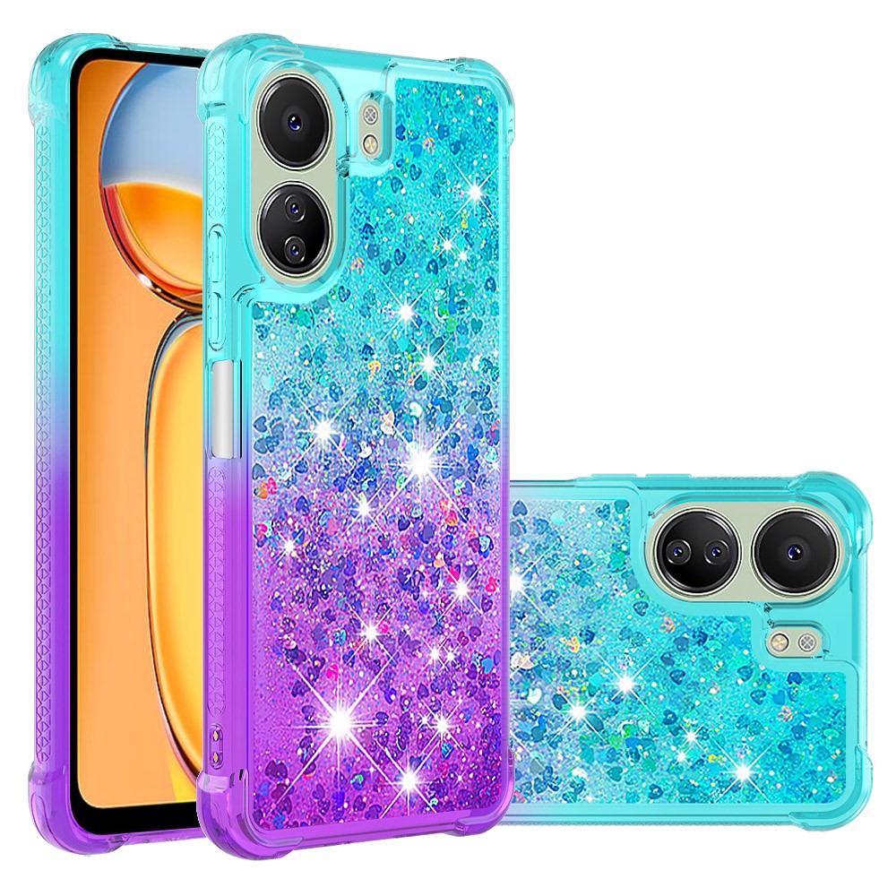 For Xiaomi Redmi 13C 4G / 13C 5G / 13R 5G / Poco M6 5G / Poco C65 4G TPU Case Gradient Quicksand Phone Back Cover
