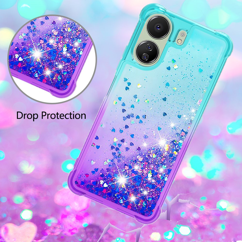For Xiaomi Redmi 13C 4G / 13C 5G / 13R 5G / Poco M6 5G / Poco C65 4G TPU Case Gradient Quicksand Phone Back Cover