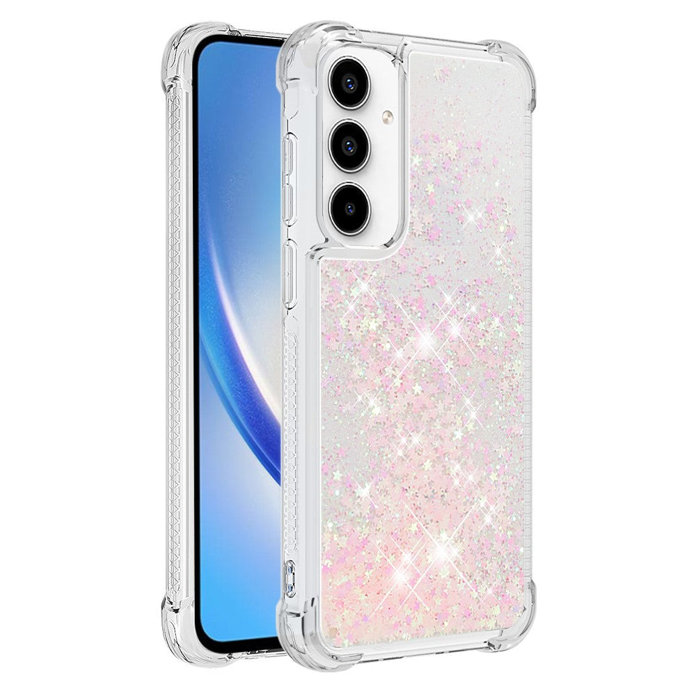 Til Samsung Galaxy A35 5G TPU Cover Glitrende Kviksand Stødabsorberende Telefonbagside