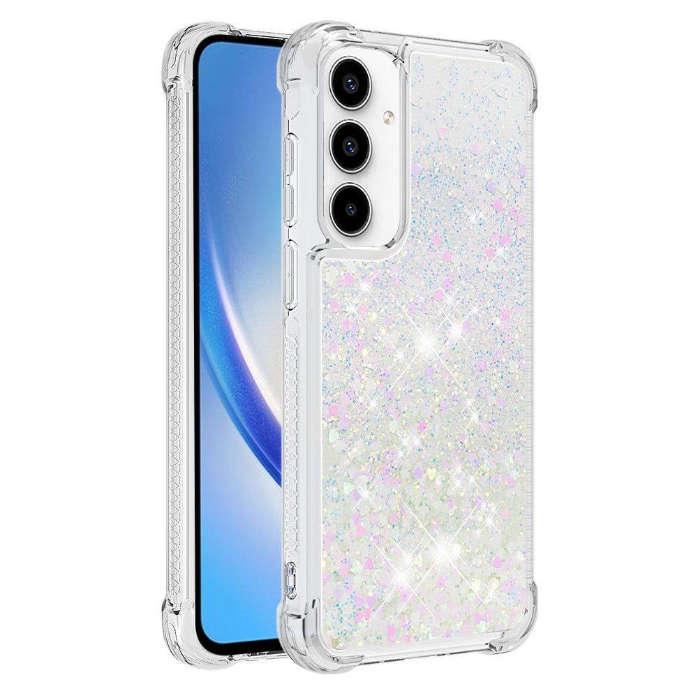 Til Samsung Galaxy A35 5G TPU Cover Glitrende Kviksand Stødabsorberende Telefonbagside