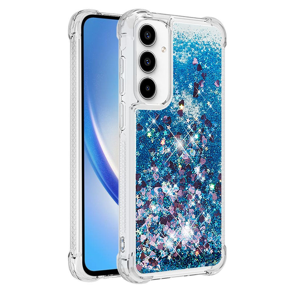 Til Samsung Galaxy A35 5G TPU Cover Glitrende Kviksand Stødabsorberende Telefonbagside