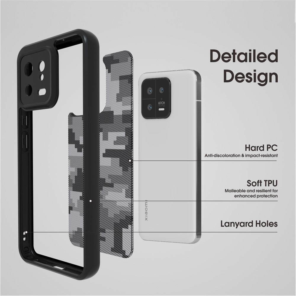 IBMRS Cell Phone Shell for Xiaomi 13 Cases Anti-Scratch TPU+PC Phone Cover