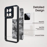 IBMRS Slim-Fit mobilskal för Xiaomi 14 Skal Reptåligt TPU+PC Mobilskal
