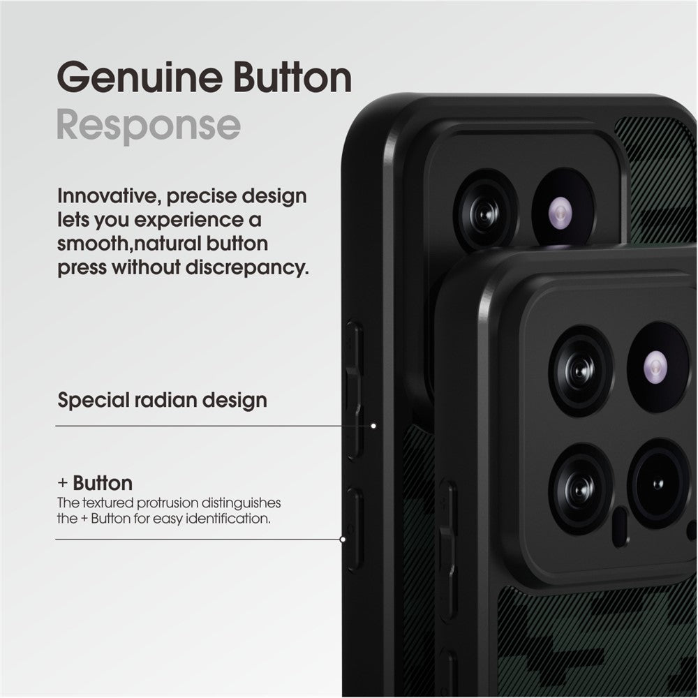 IBMRS Slim-Fit Phone Shell for Xiaomi 14 Cases Anti-Scratch TPU+PC Cell Phone Cover