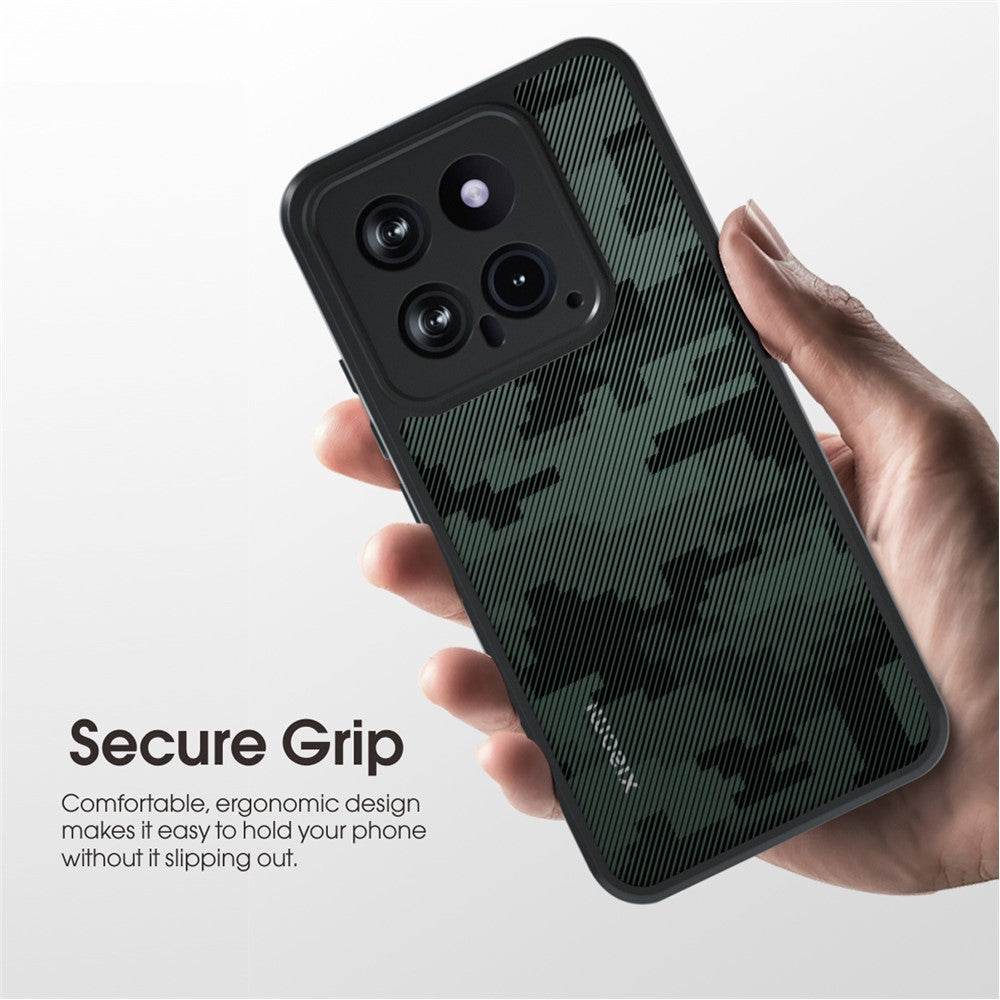 IBMRS Slim-Fit mobilskal för Xiaomi 14 Skal Reptåligt TPU+PC Mobilskal