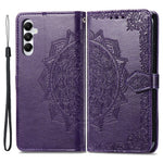For Samsung Galaxy A05s 4G Magnetic Phone Case Embossed Mandala Pattern Cover