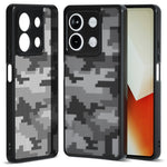 IBMRS För Xiaomi Redmi Note 13 5G mobilskal TPU+PC Baksida Exakt Utskärning Linshål