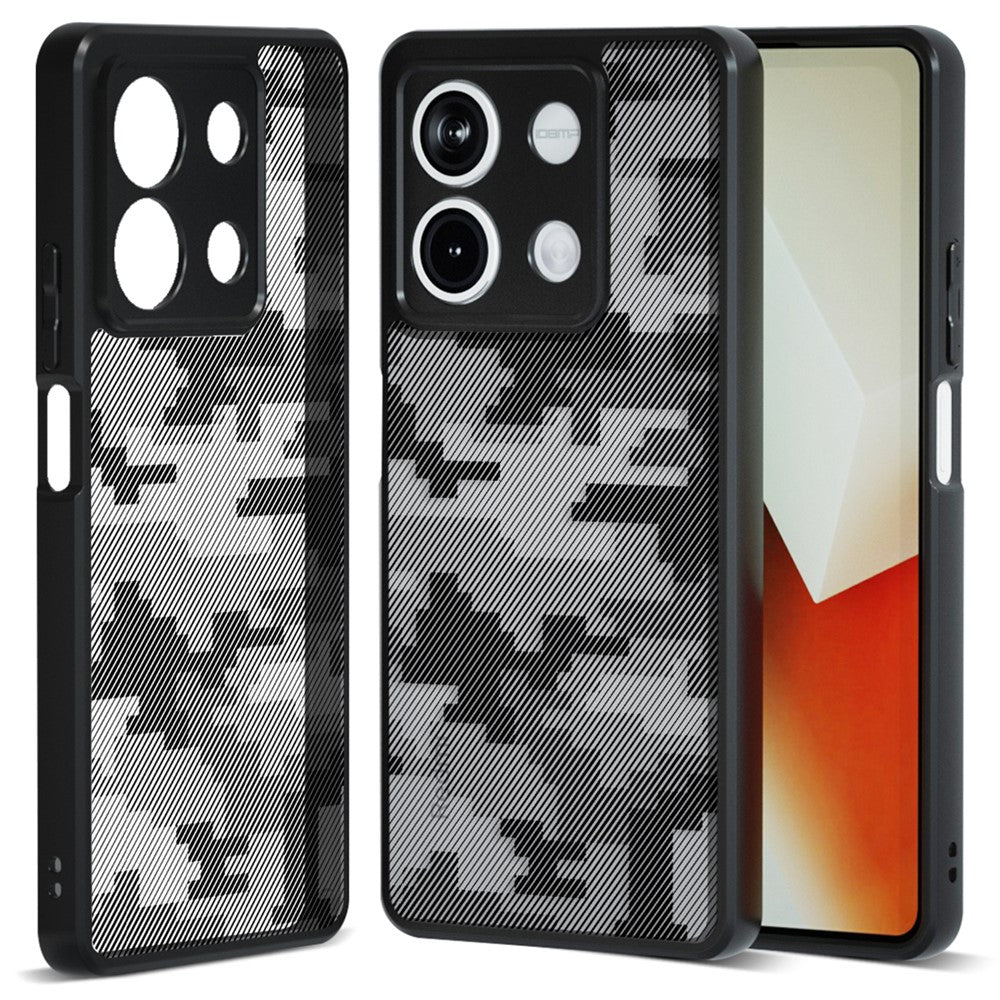 IBMRS För Xiaomi Redmi Note 13 5G mobilskal TPU+PC Baksida Exakt Utskärning Linshål