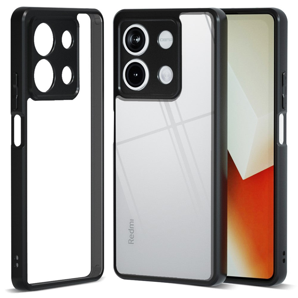 IBMRS För Xiaomi Redmi Note 13 5G mobilskal TPU+PC Baksida Exakt Utskärning Linshål