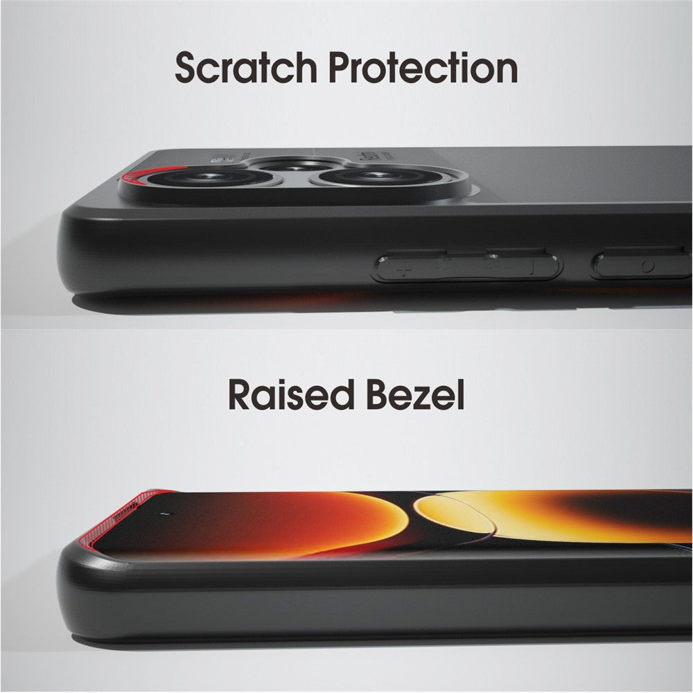 IBMRS För Xiaomi Redmi Note 13 Pro+ 5G Skal Mobilmobilskydd Reptåligt TPU+PC-skal