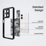 IBMRS För Xiaomi Redmi Note 13 4G Skal Slim-Fit TPU+PC Skal Mobilmobilfodral