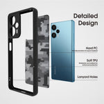 IBMRS For Xiaomi Redmi Note 12 Turbo / Poco F5 5G Cell Phone Case TPU+PC Back Shell