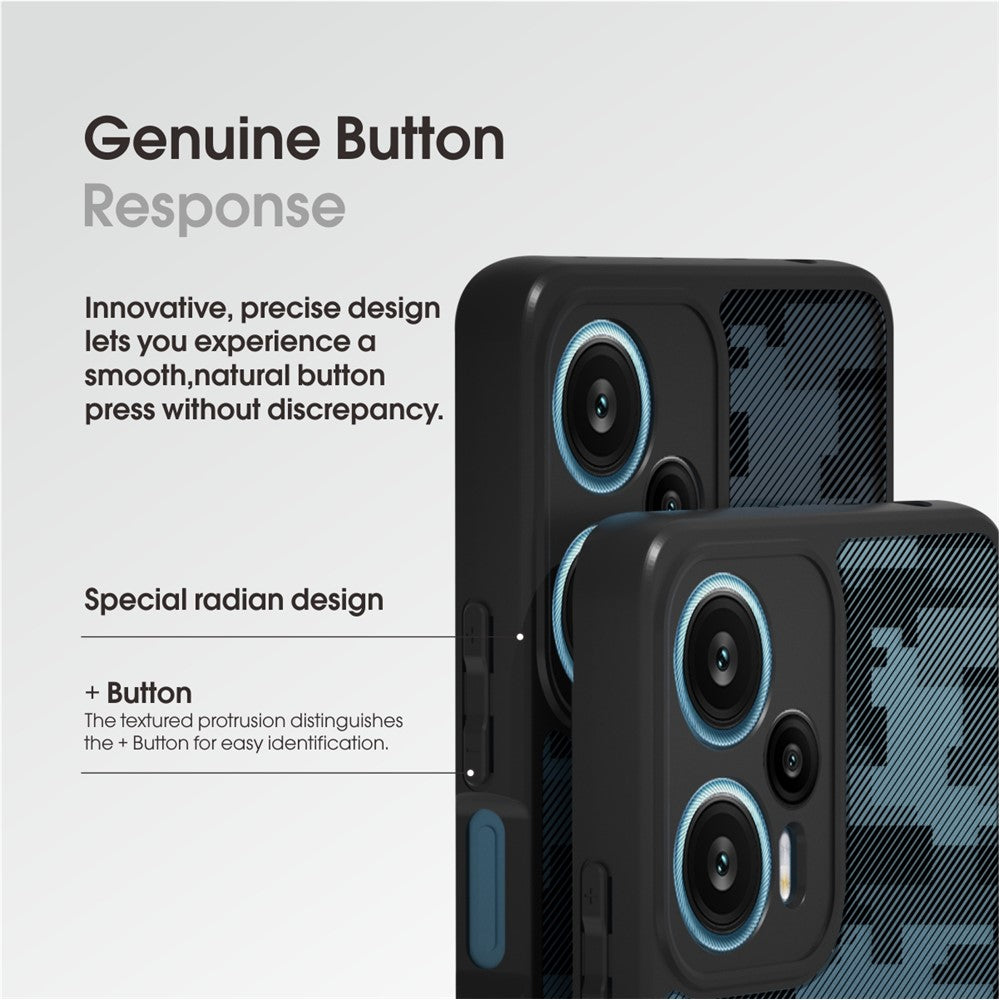 IBMRS For Xiaomi Redmi Note 12 Turbo / Poco F5 5G Cell Phone Case TPU+PC Back Shell