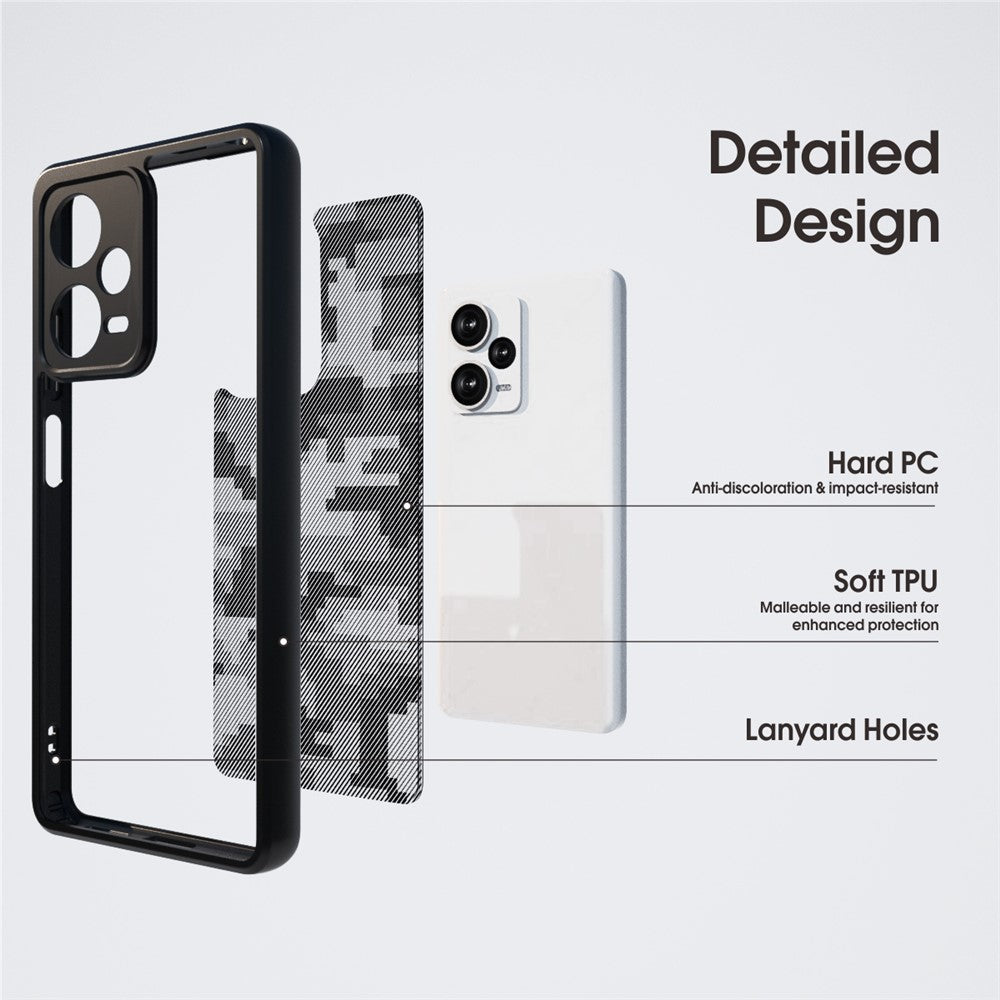 IBMRS For Xiaomi Redmi Note 12 Pro+ 5G Cell Phone Case TPU+PC Anti-drop Shell