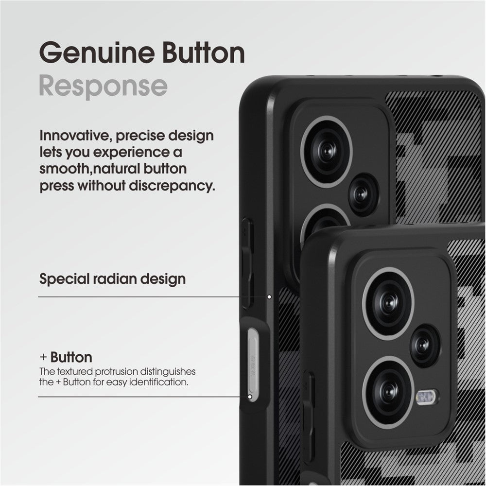 IBMRS For Xiaomi Redmi Note 12 Pro+ 5G Cell Phone Case TPU+PC Anti-drop Shell