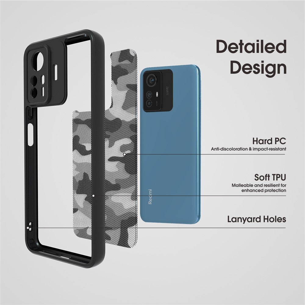 IBMRS For Xiaomi Redmi Note 12S 4G Cover Shock-absorbing TPU+PC Cell Phone Case
