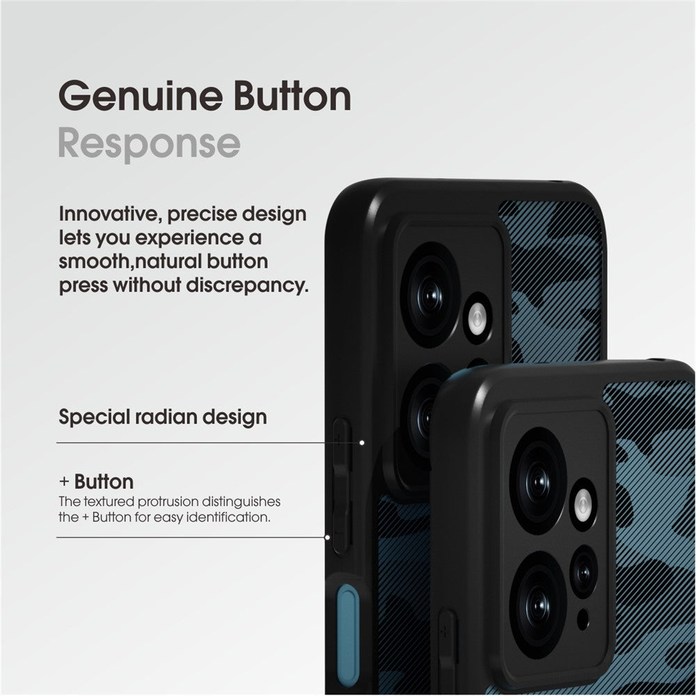 IBMRS For Xiaomi Redmi Note 12S 4G Cover Shock-absorbing TPU+PC Cell Phone Case