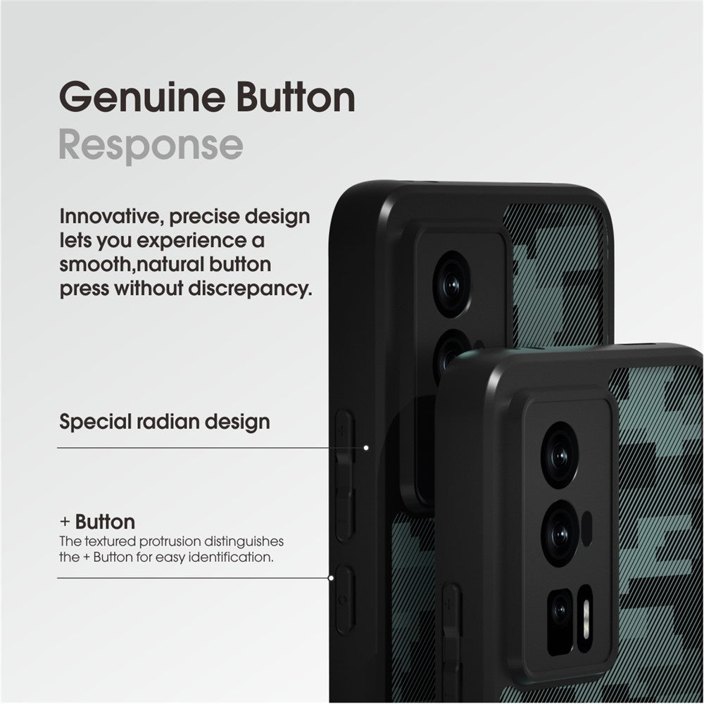 IBMRS For Xiaomi Redmi K60 5G / K60 Pro 5G / Poco F5 Pro 5G Anti-drop Cover TPU+PC Phone Case