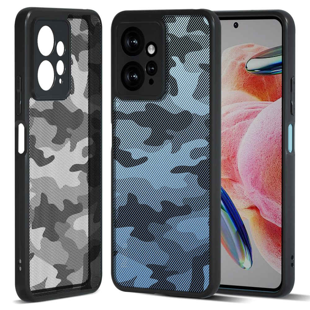 IBMRS För Xiaomi Redmi Note 12 4G Skal TPU+PC Skal Reptåligt Mobilskal