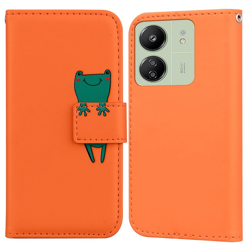 For Xiaomi Redmi 13C 4G / 5G / 13R 5G / Poco M6 5G / Poco C65 4G Case Cartoon Pattern Wallet Leather Phone Cover