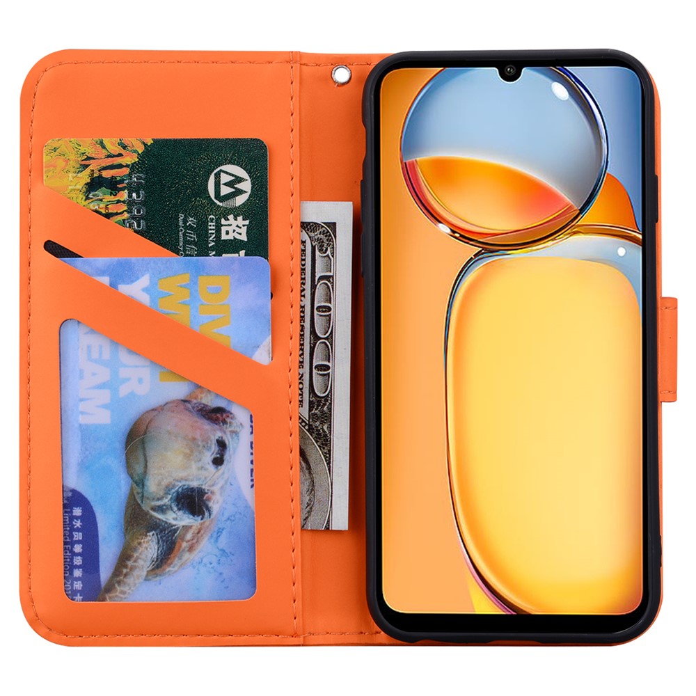 For Xiaomi Redmi 13C 4G / 5G / 13R 5G / Poco M6 5G / Poco C65 4G Case Cartoon Pattern Wallet Leather Phone Cover