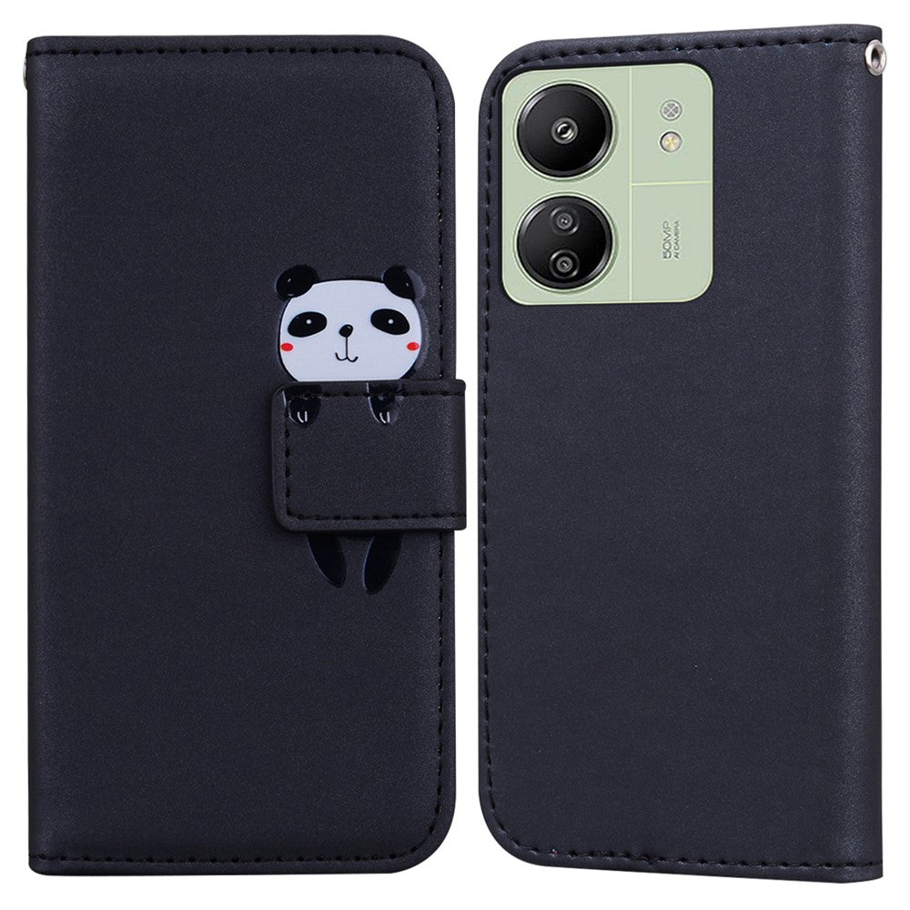 For Xiaomi Redmi 13C 4G / 5G / 13R 5G / Poco M6 5G / Poco C65 4G Case Cartoon Pattern Wallet Leather Phone Cover