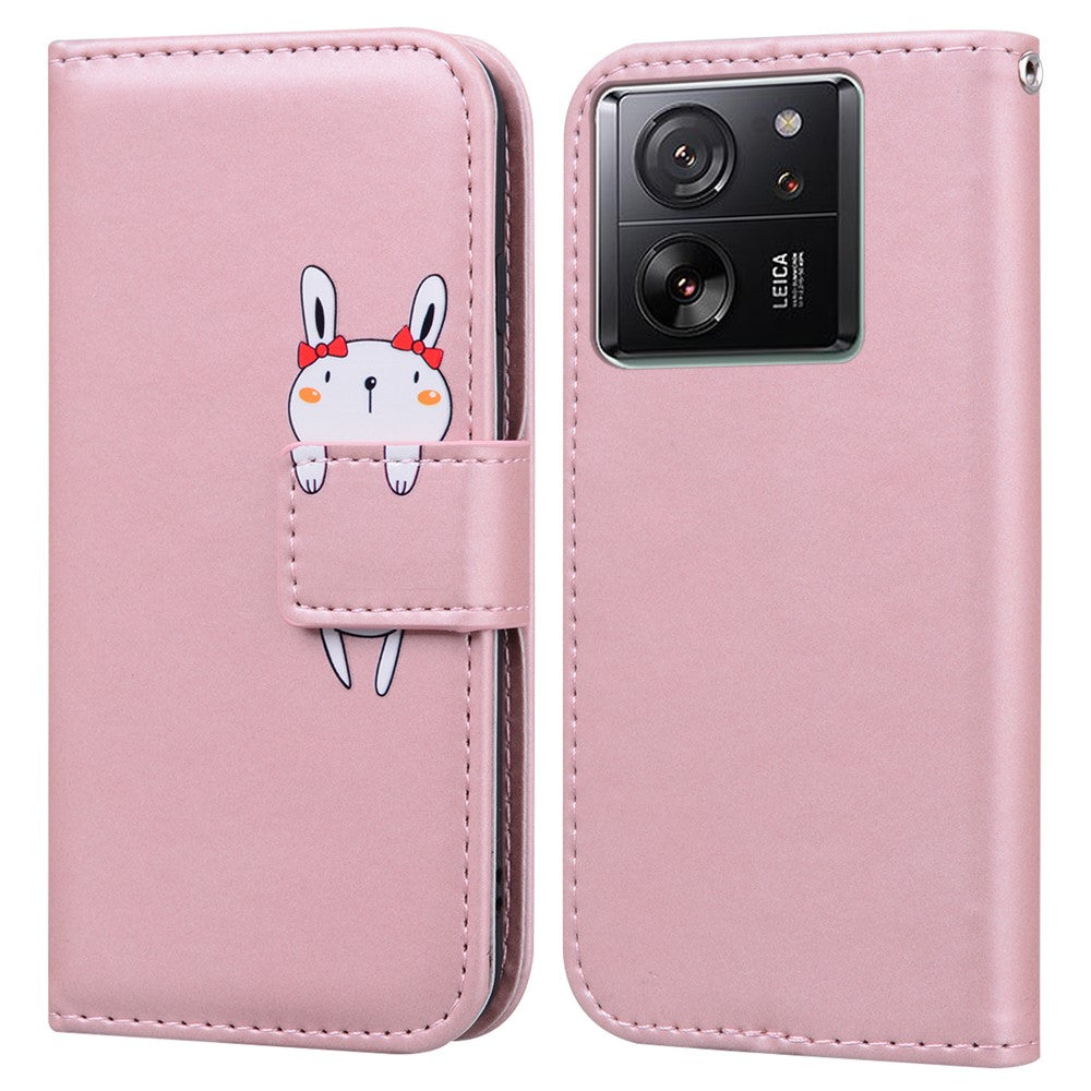 For Xiaomi 13T / 13T Pro Case Wallet Leather Phone Cover Cartoon Pattern Printing