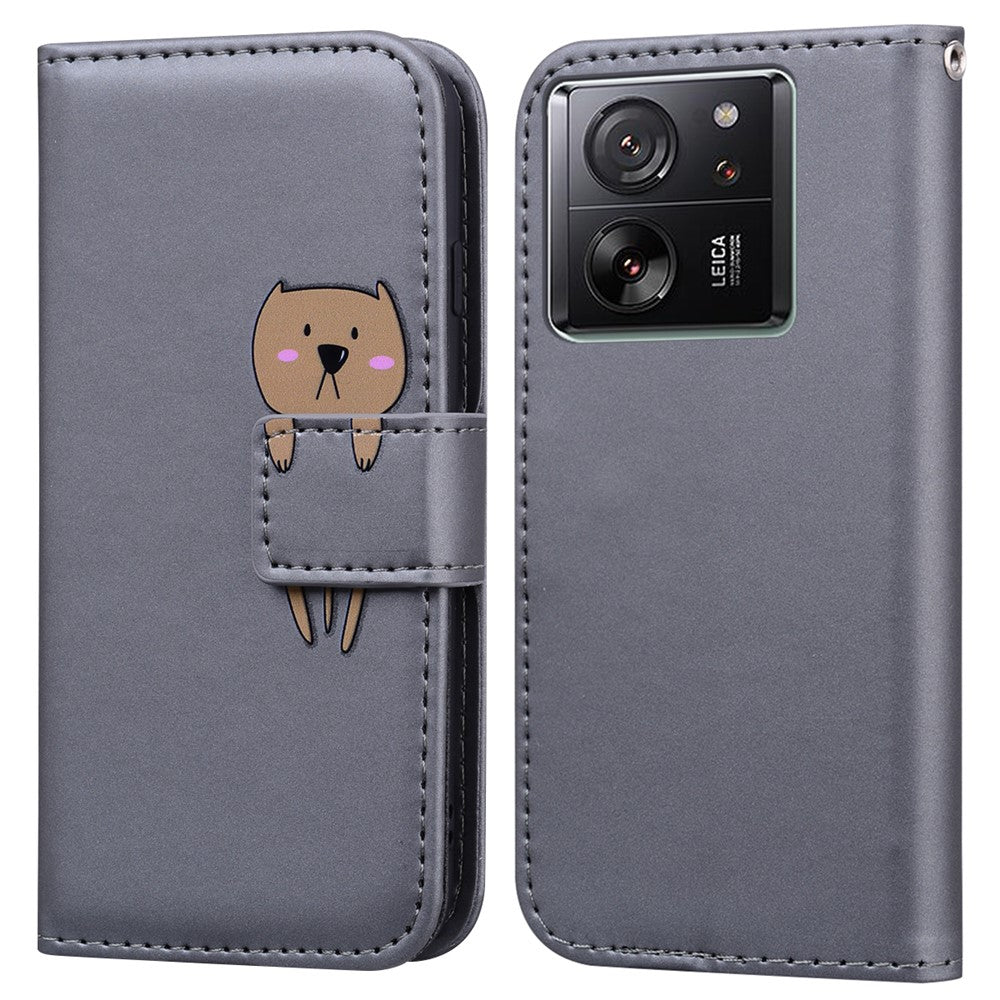 For Xiaomi 13T / 13T Pro Case Wallet Leather Phone Cover Cartoon Pattern Printing