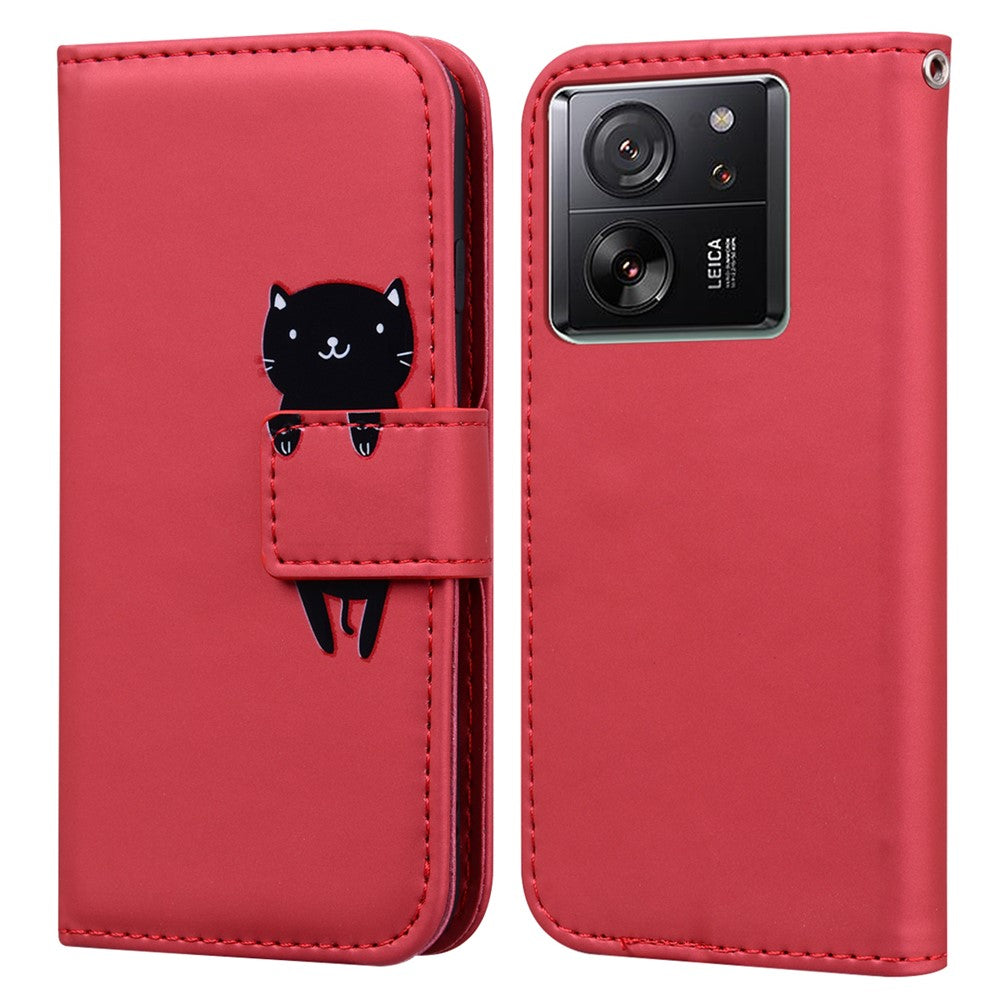 For Xiaomi 13T / 13T Pro Case Wallet Leather Phone Cover Cartoon Pattern Printing