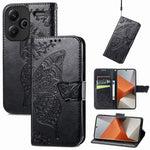 For Xiaomi Redmi Note 13 Pro+ 5G Wallet Case Imprinted Butterfly Pattern PU Leather Phone Cover