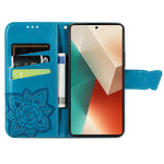 For Xiaomi Redmi Note 13 5G Case Butterfly Pattern Folio PU Leather Stand Phone Cover