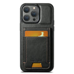 SUTENI H03 For iPhone 11 Pro Waxy Texture Case PU Leather Kickstand Phone Cover