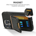 SUTENI H03 For iPhone 11 Pro Waxy Texture Case PU Leather Kickstand Phone Cover
