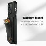 SUTENI H03 For iPhone 11 Pro Waxy Texture Case PU Leather Kickstand Phone Cover