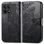For Xiaomi Redmi K70E 5G / Poco X6 Pro 5G Phone Case Butterfly Pattern Folio Stand View Cover
