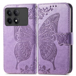 For Xiaomi Redmi K70E 5G / Poco X6 Pro 5G Phone Case Butterfly Pattern Folio Stand View Cover