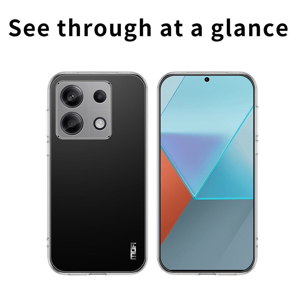 MOFI För Xiaomi Redmi Note 13 Pro 4G / Poco M6 Pro 4G mobilskal Flexibelt Reptåligt TPU-Skal