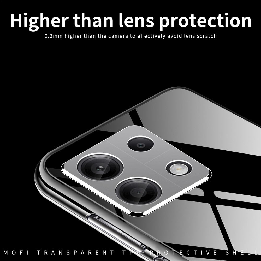 MOFI För Xiaomi Redmi Note 13 Pro 4G / Poco M6 Pro 4G mobilskal Flexibelt Reptåligt TPU-Skal