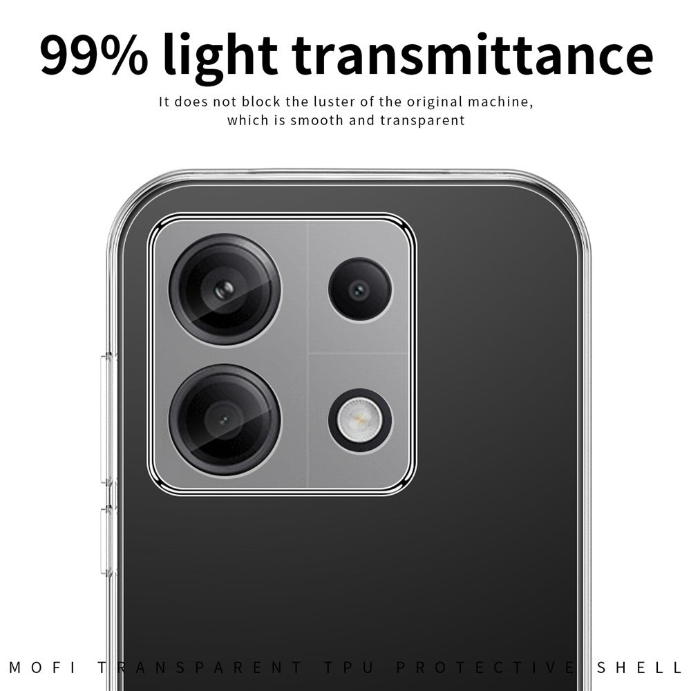 MOFI För Xiaomi Redmi Note 13 Pro 4G / Poco M6 Pro 4G mobilskal Flexibelt Reptåligt TPU-Skal
