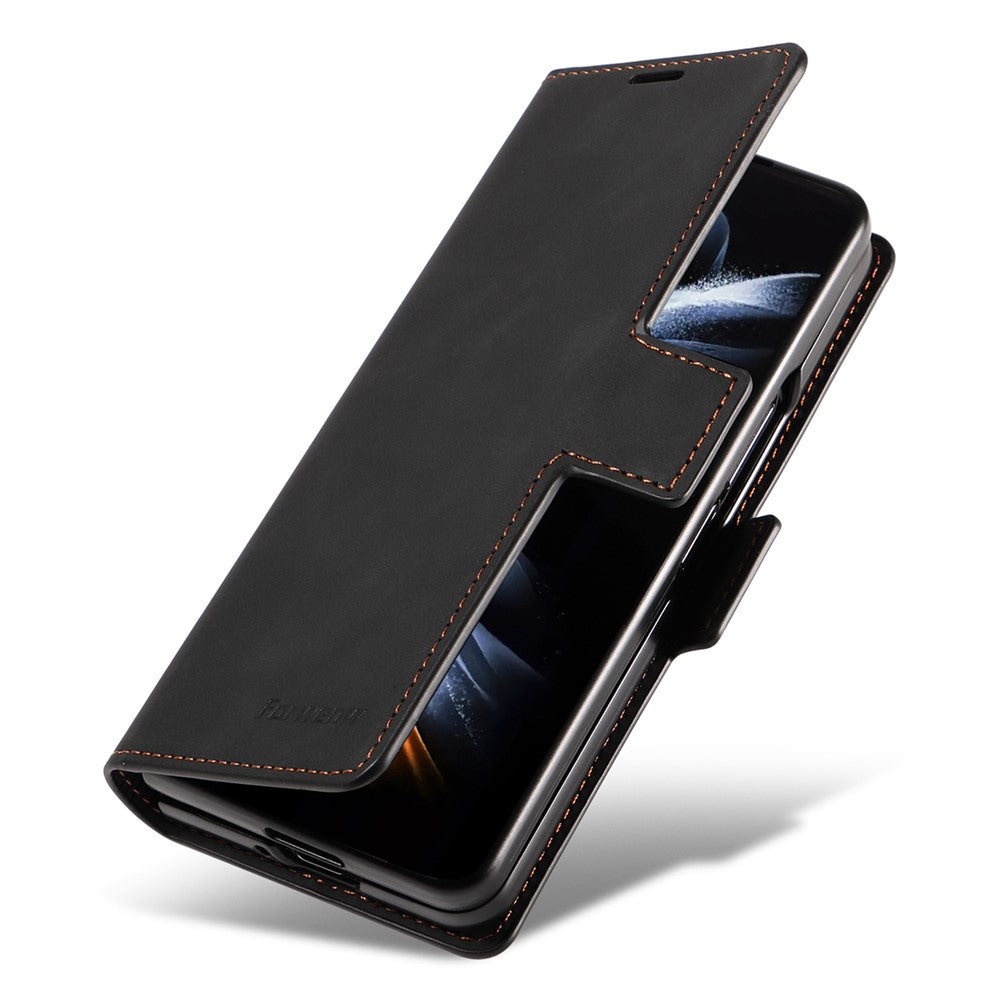 FORWENW Fantasy Series magnetisk mobilcover i skin-touch-læder til Samsung Galaxy Z Fold5 5G