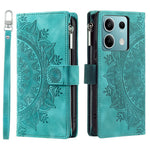 For Xiaomi Redmi Note 13 5G Phone Case Flower Pattern Leather Flip Wallet Cover