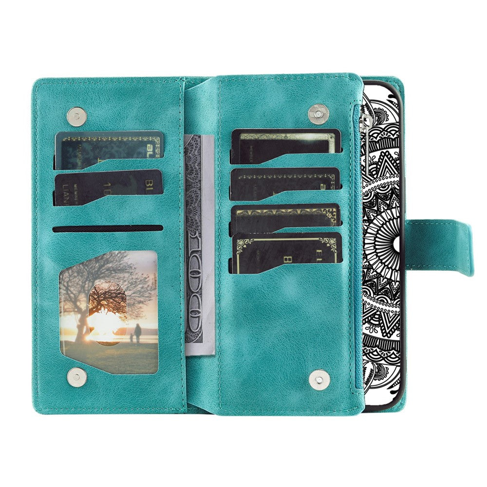For Xiaomi Redmi Note 13 5G Phone Case Flower Pattern Leather Flip Wallet Cover