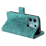 For Xiaomi Redmi Note 13 5G Phone Case Flower Pattern Leather Flip Wallet Cover