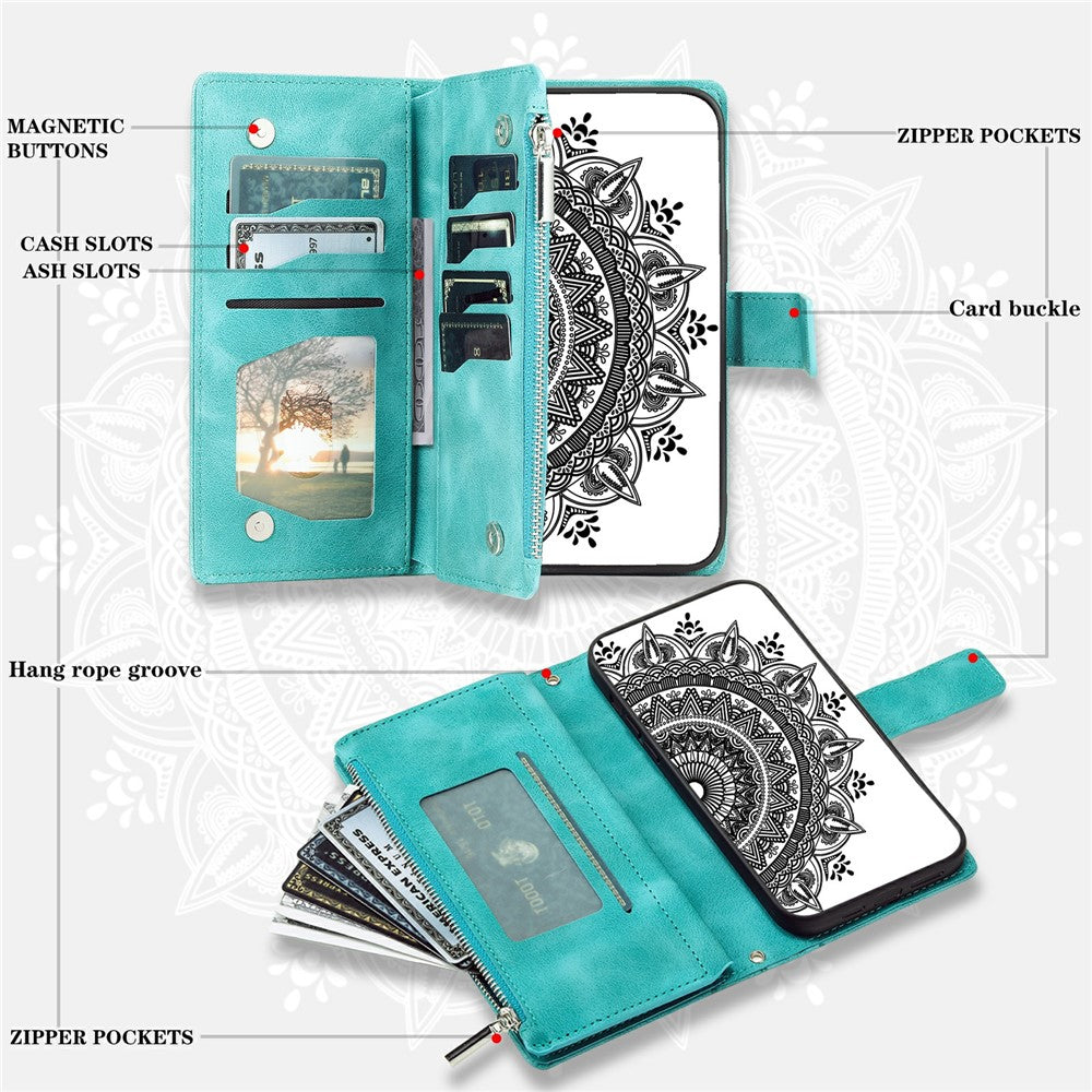 For Xiaomi Redmi Note 13 5G Phone Case Flower Pattern Leather Flip Wallet Cover